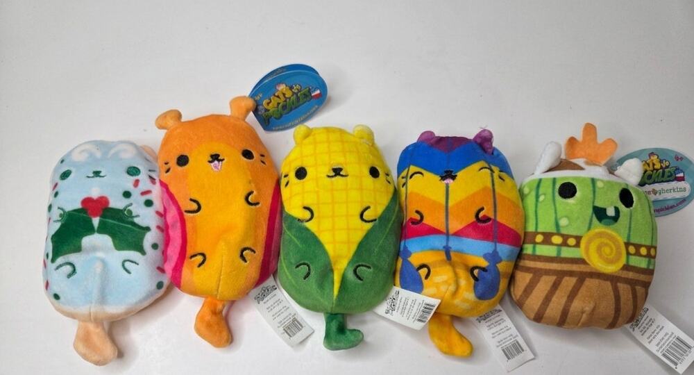 Lot of 5 Cats vs. Pickles‎ Plushies Cepia LLC Soft Squishy Collectible Toys